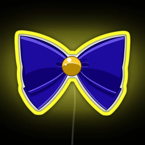Sailor Venus Blue Bow RGB Neon Sign