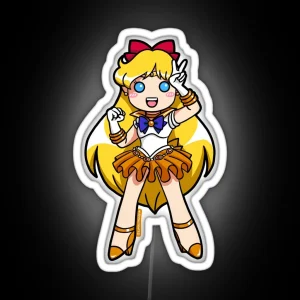 Sailor Venus Chibi RGB Neon Sign