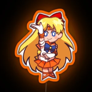 Sailor Venus Chibi RGB Neon Sign