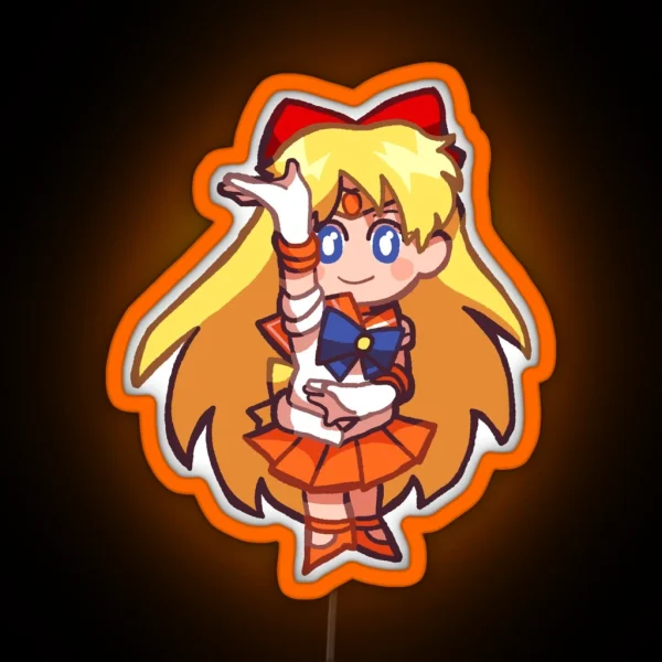 Sailor Venus Chibi RGB Neon Sign