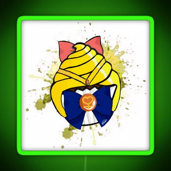 Sailor Venus Cupcake RGB Neon Sign