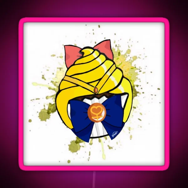 Sailor Venus Cupcake RGB Neon Sign