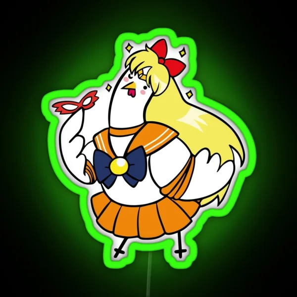 Sailor Venus Huhn RGB Neon Sign