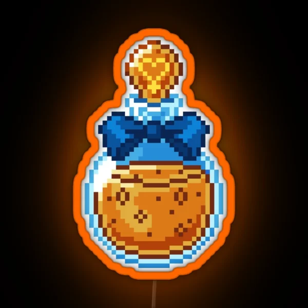 Sailor Venus Potion Pixel Art RGB Neon Sign