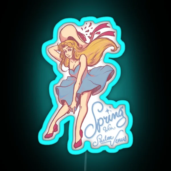Sailor Venus Spring RGB Neon Sign