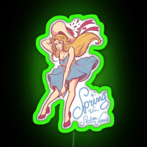Sailor Venus Spring RGB Neon Sign