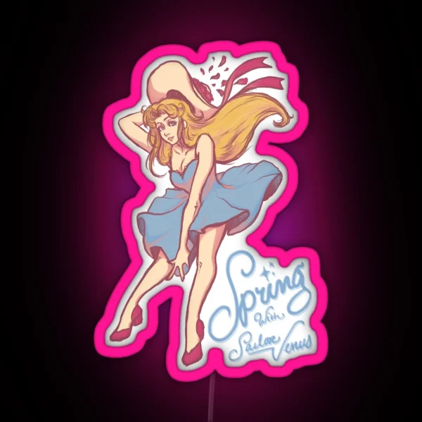 Sailor Venus Spring RGB Neon Sign