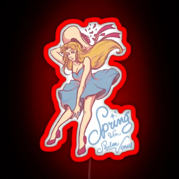 Sailor Venus Spring RGB Neon Sign