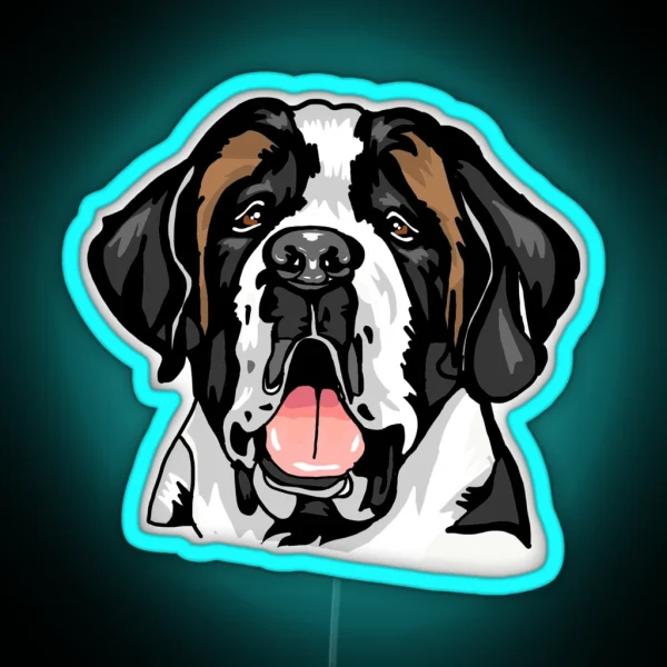 Saint Bernard RGB Neon Sign