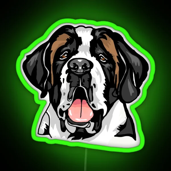 Saint Bernard RGB Neon Sign