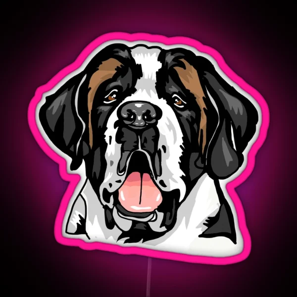 Saint Bernard RGB Neon Sign