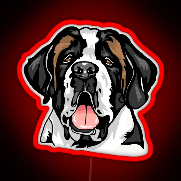 Saint Bernard RGB Neon Sign