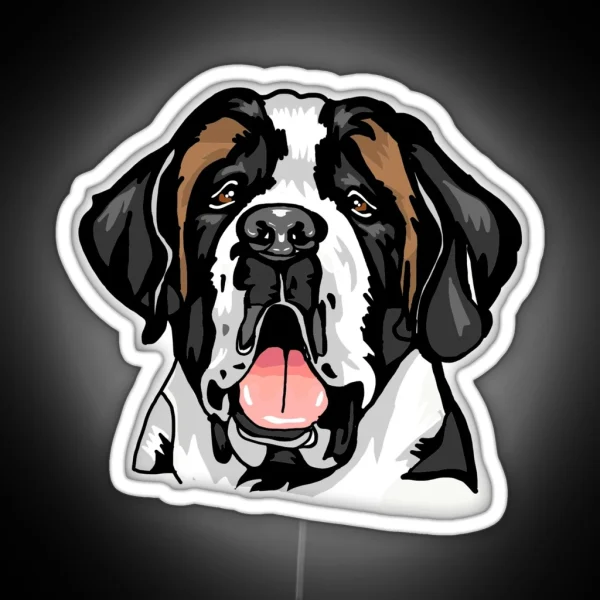 Saint Bernard RGB Neon Sign