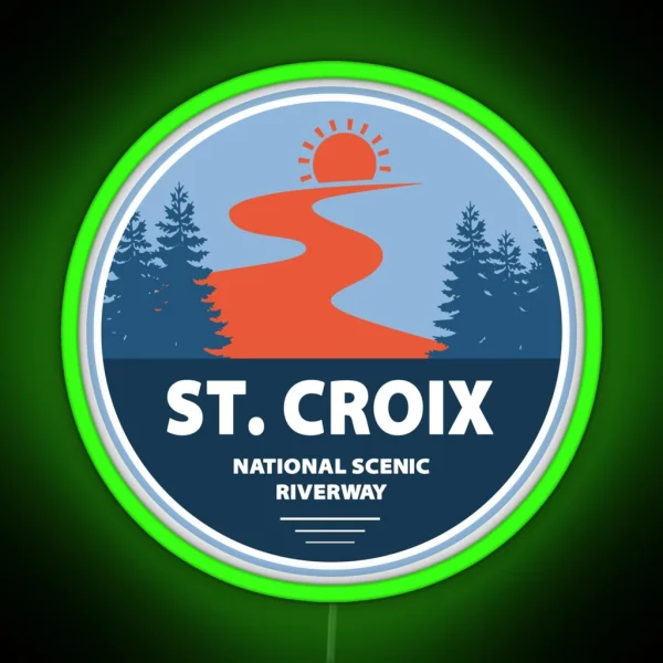 Saint Croix National Scenic Riverway RGB Neon Sign