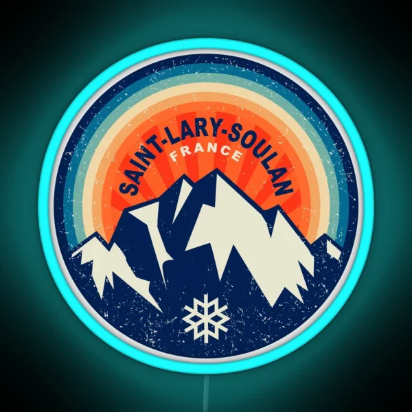 Saint Lary Soulan France RGB Neon Sign