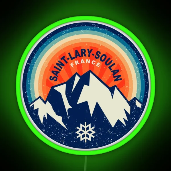 Saint Lary Soulan France RGB Neon Sign