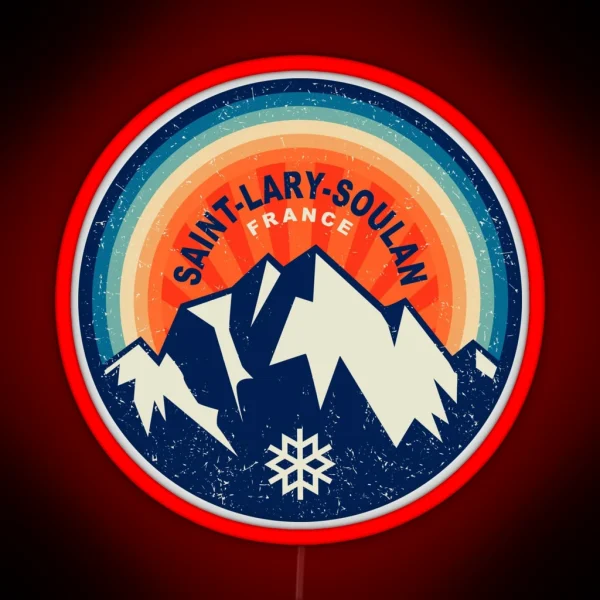 Saint Lary Soulan France RGB Neon Sign