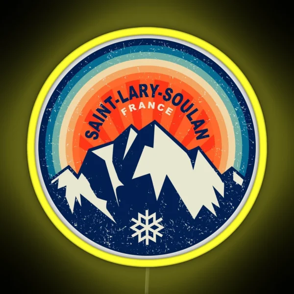 Saint Lary Soulan France RGB Neon Sign