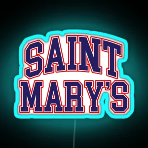 Saint Mary S College Font Curved RGB Neon Sign