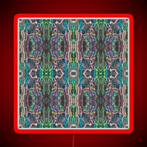 Saint Mary S Rye Netting Photo Pattern Green RGB Neon Sign