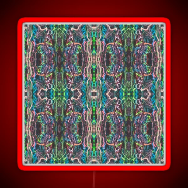 Saint Mary S Rye Netting Photo Pattern Green RGB Neon Sign