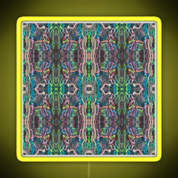 Saint Mary S Rye Netting Photo Pattern Green RGB Neon Sign