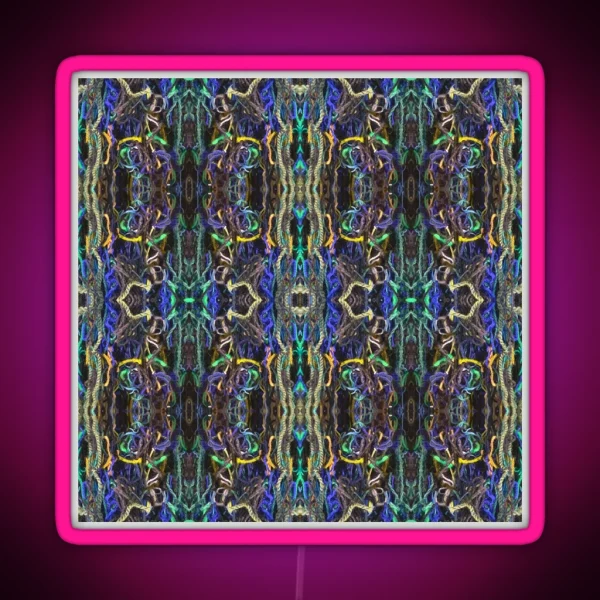 Saint Mary S Rye Netting Photo Pattern RGB Neon Sign