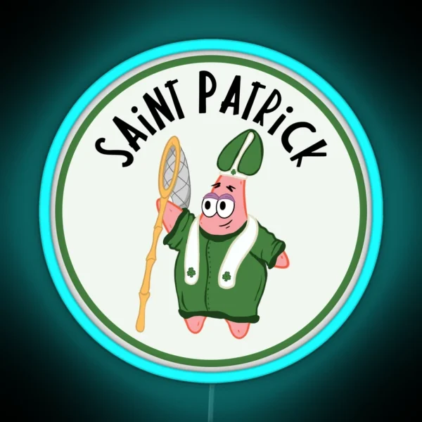 Saint Patrick Star Day RGB Neon Sign