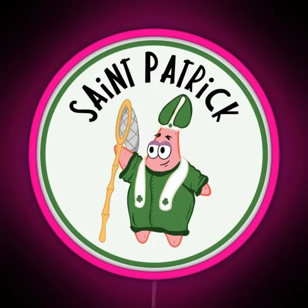 Saint Patrick Star Day RGB Neon Sign