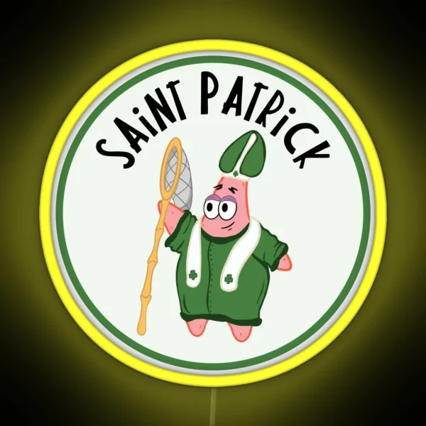 Saint Patrick Star Day RGB Neon Sign