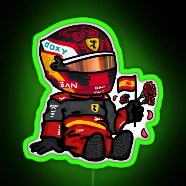 Sainz 2022 Mini RGB Neon Sign