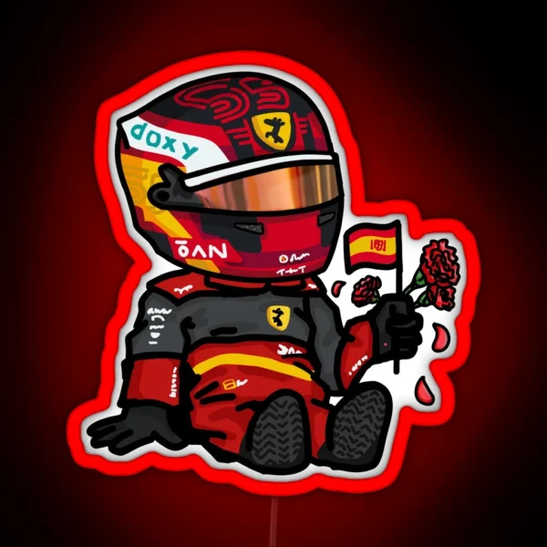 Sainz 2022 Mini RGB Neon Sign