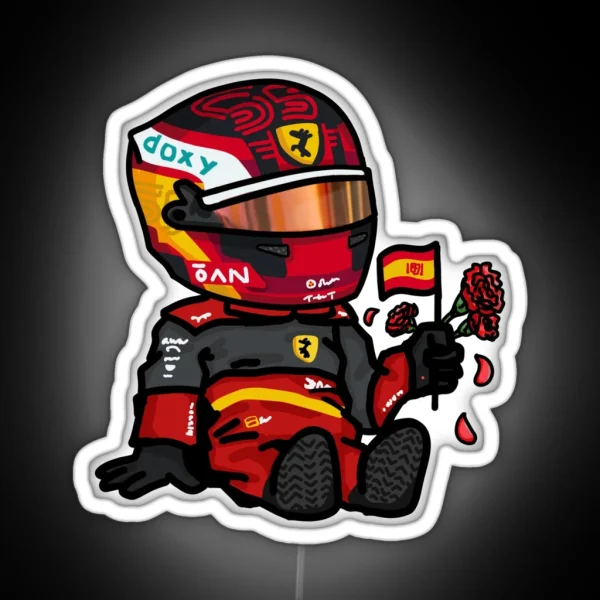 Sainz 2022 Mini RGB Neon Sign