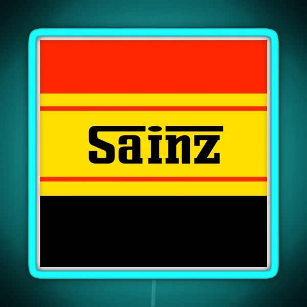 Sainz Ferrari Font RGB Neon Sign