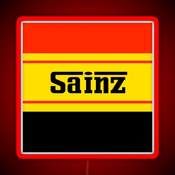 Sainz Ferrari Font RGB Neon Sign