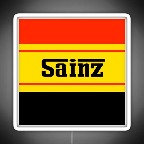 Sainz Ferrari Font RGB Neon Sign