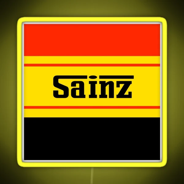 Sainz Ferrari Font RGB Neon Sign