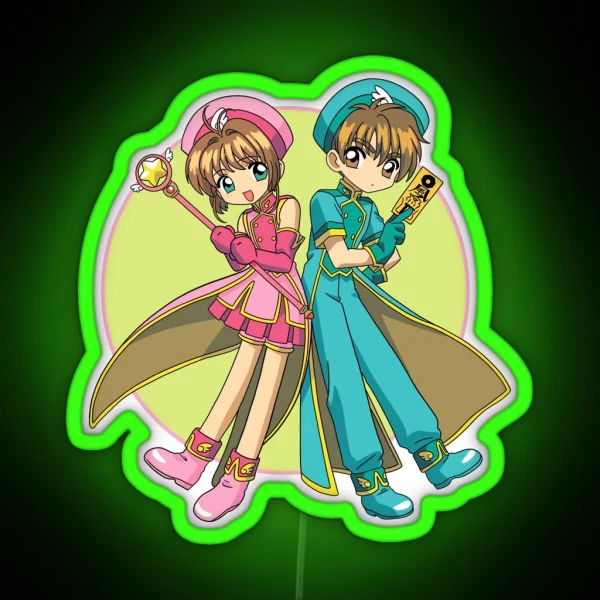 Sakura And Syaoran RGB Neon Sign