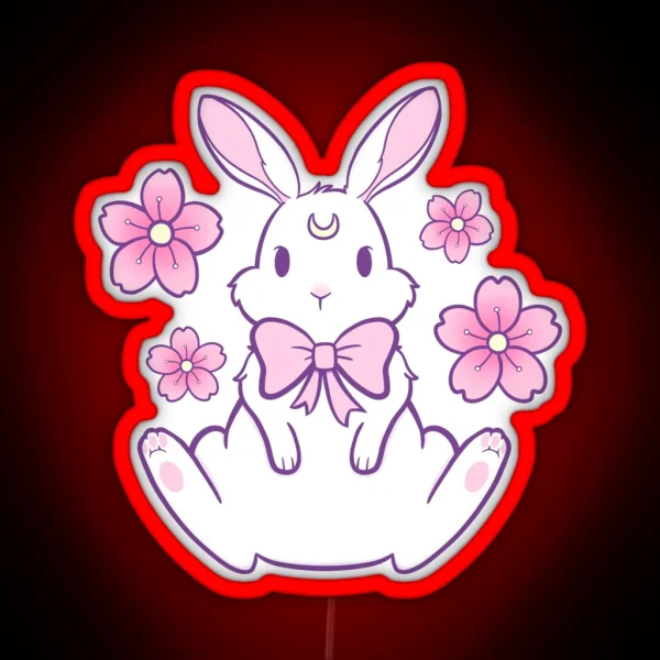 Sakura Bunny 02 Nikury RGB Neon Sign