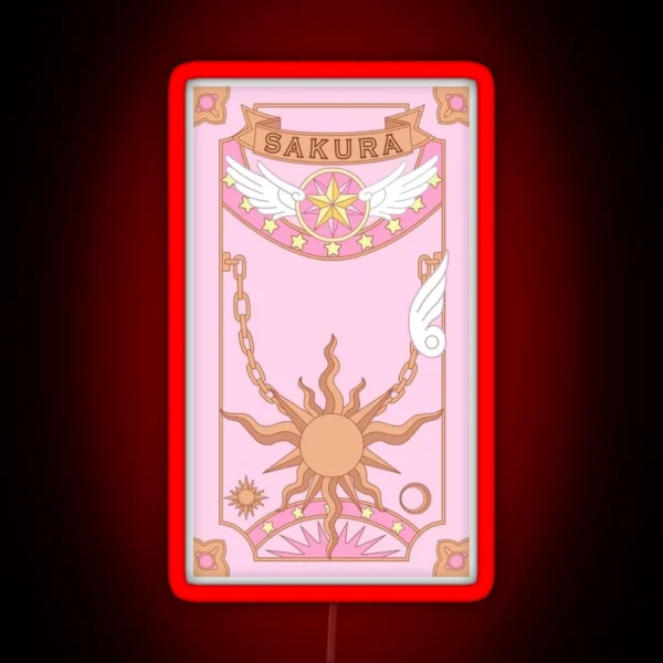Sakura Cardcaptor Clow Card Tarot RGB Neon Sign