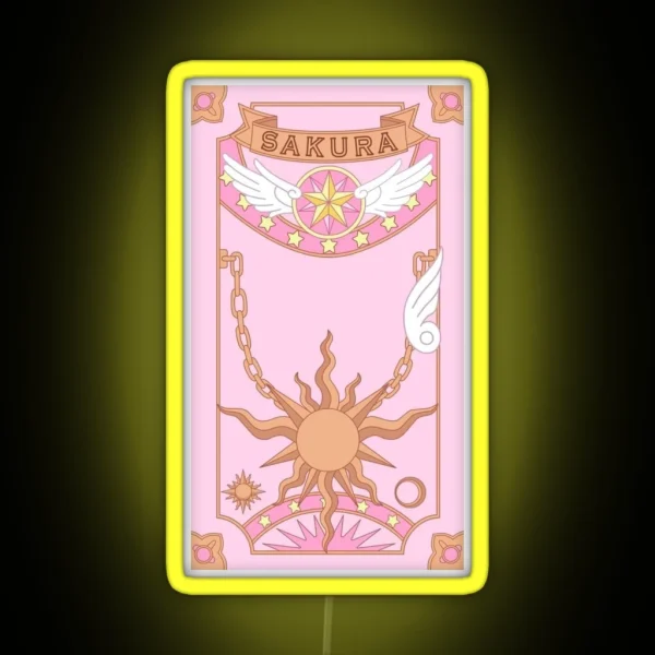 Sakura Cardcaptor Clow Card Tarot RGB Neon Sign