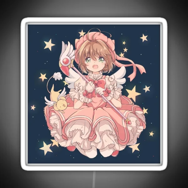 Sakura Kinomoto And Kero RGB Neon Sign