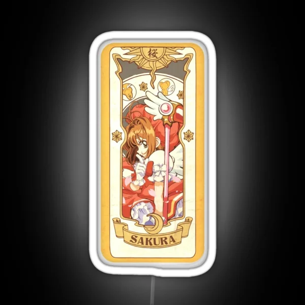 Sakura Kinomoto Card Cardcaptor Sakura Led RGB Neon Sign