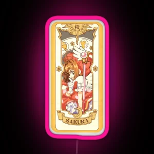 Sakura Kinomoto Card Cardcaptor Sakura RGB Neon Sign
