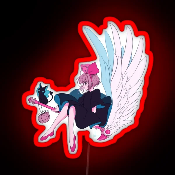 Sakura Kinomoto S Magical Delivery Servce RGB Neon Sign