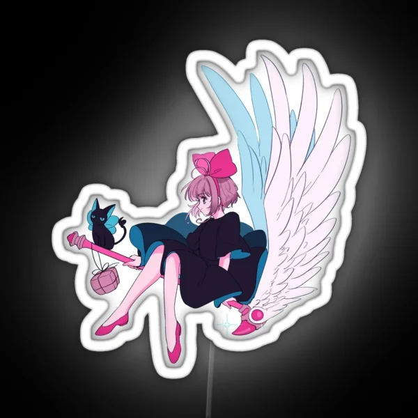 Sakura Kinomoto S Magical Delivery Servce RGB Neon Sign