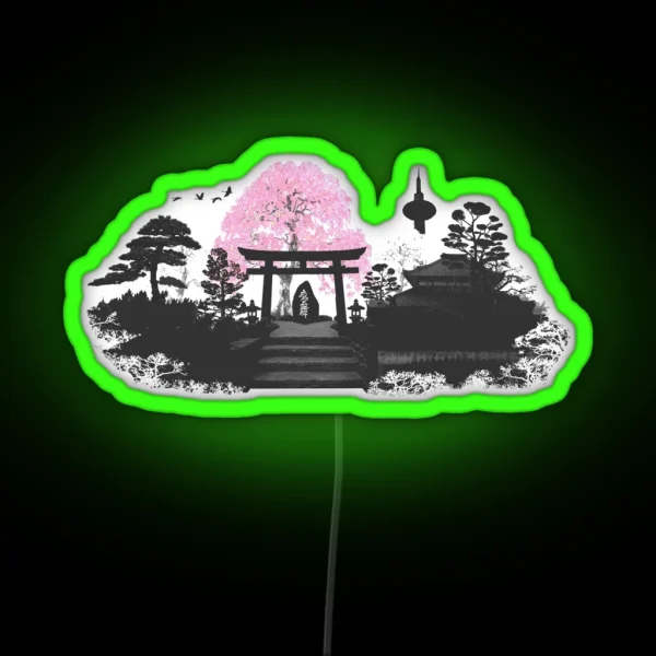 Sakura Kyoto Japan RGB Neon Sign