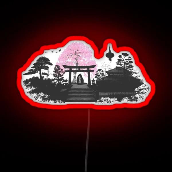 Sakura Kyoto Japan RGB Neon Sign