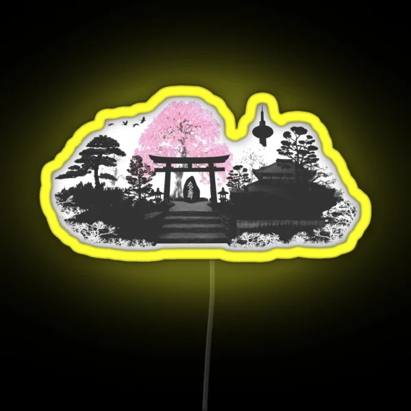 Sakura Kyoto Japan RGB Neon Sign