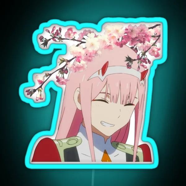 Sakura Zero Two RGB Neon Sign